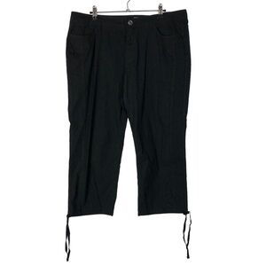 DKNY Black Y2K Tie Cuff‎ Capri Pants 14
